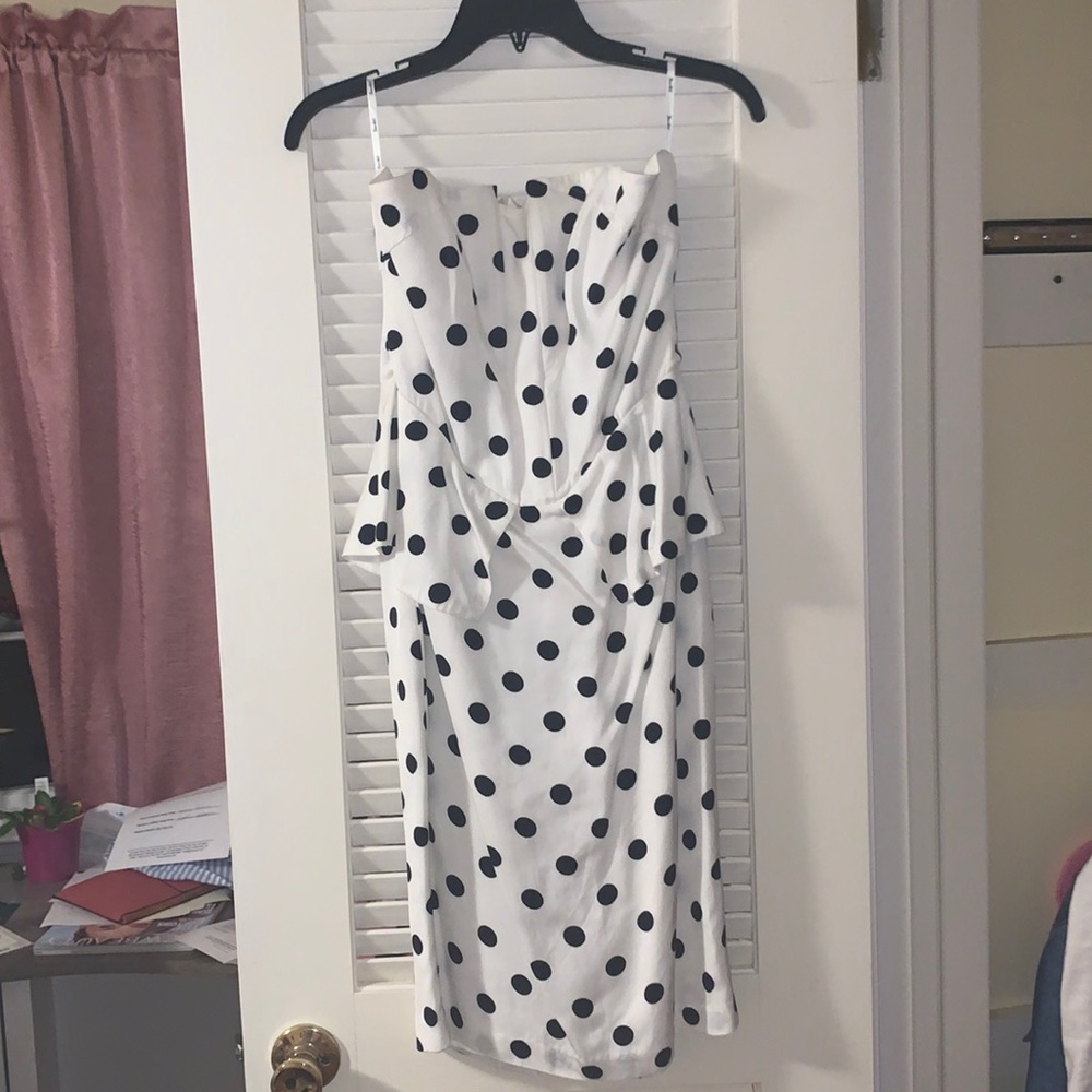 b&w polar dot dress